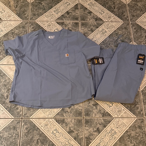 Carhartt Pants - Women’s Blue Carhartt Scrub Set